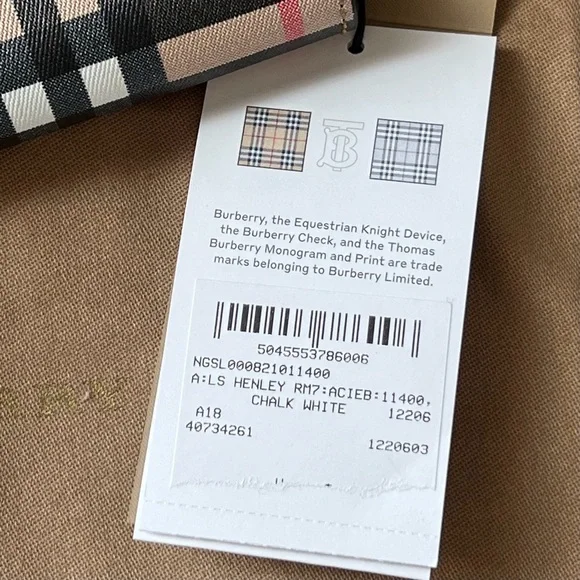 Burberry Vintage Check Zip Wallet